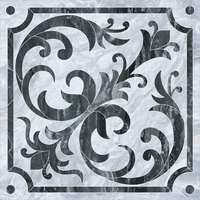 Классический микс декор Bergamo 60x60 холодная  гамма