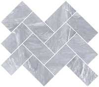 Мармори декор Шеврон серый 31,5x28 (5x10) см