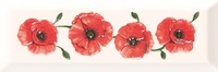 Metro Rosso white decor 01 10x30